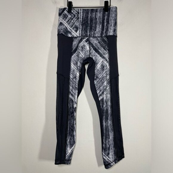 Lululemon Hot To Street Crop Legging Heat Wave White Black / Black size 2 - Picture 6 of 9